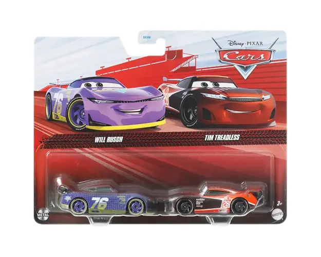 Set masinute Disney Cars 3, Will Rusch si Tim Treadless, 1:55, HTX08