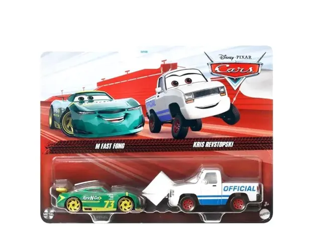 Set masinute Disney Cars 3, M Fast Fong si Kris Revstopski, 1:55, HTX14