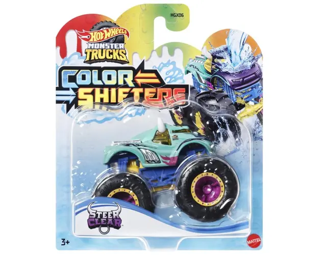 Masina de teren, Hot Wheels, Color Shifters, Steer Clear, 1:64, HVH83