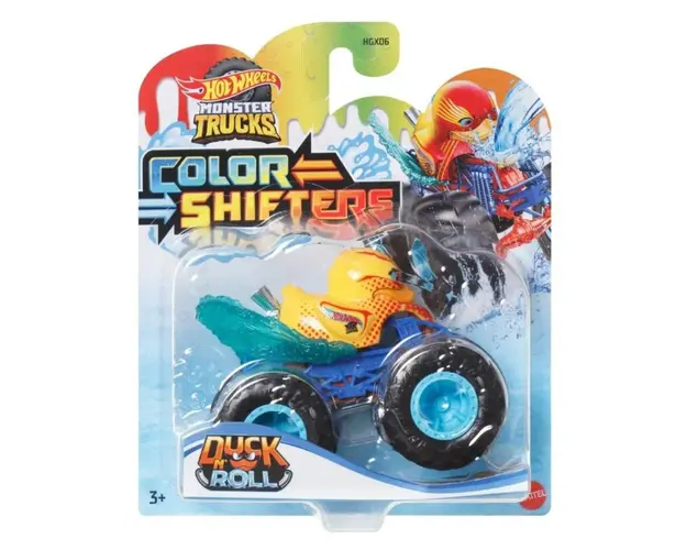 Masina de teren, Hot Wheels, Color Shifters, Duck N Roll, 1:64, HVH84