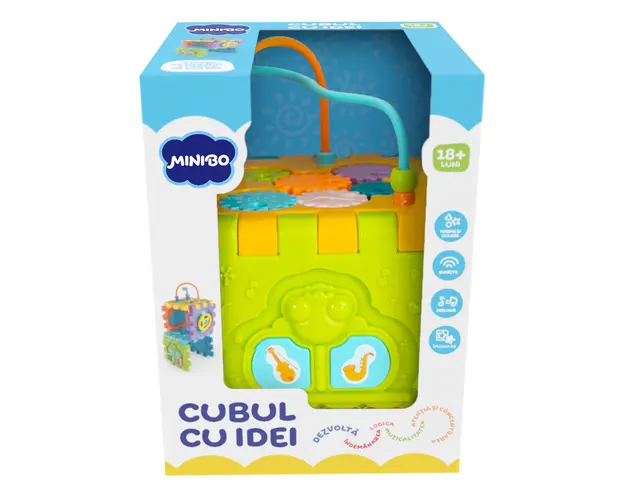 Jucarie bebelusi, Cubul cu idei, Minibo