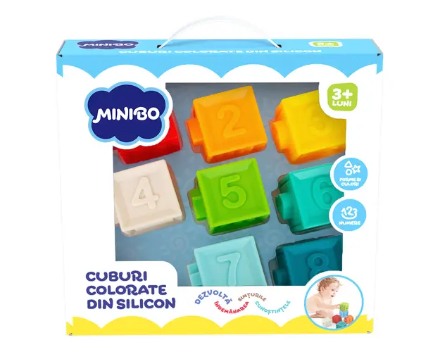 Cuburi colorate din silicon, Minibo