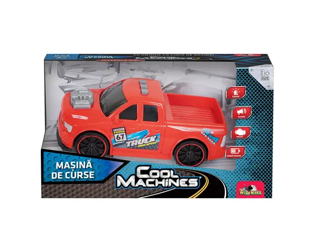 Masina de curse cu lumini si sunete, Cool Machines, rosu