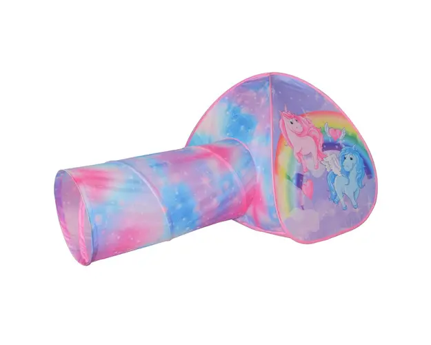 Cort cu tunel pentru copii Iplay-Toys Unicorn