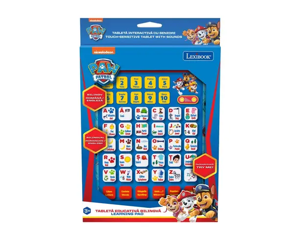Tableta educativa bilingva Lexibook, Paw Patrol, RO-EN