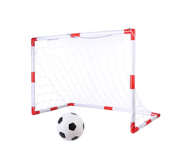 Set de fotbal 2 in 1 King Sport, Rosu/Alb