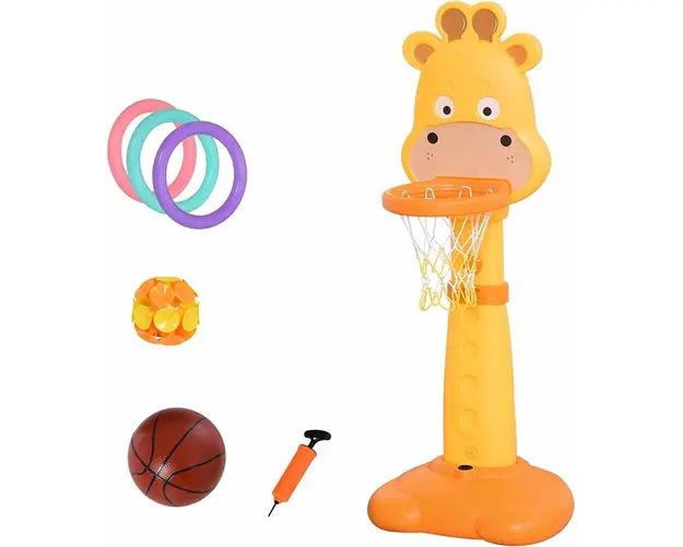 Panou de baschet multifunctional, King Sport, Girafa, 126-156 cm