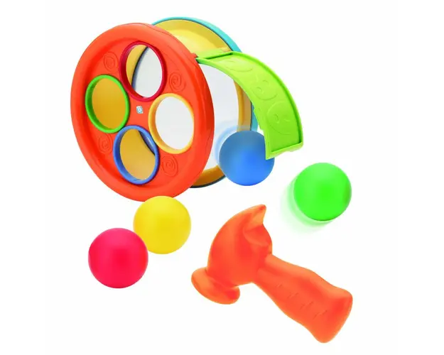 Jucarie bebelusi B-Kids - Hammer Drum Ball Drop