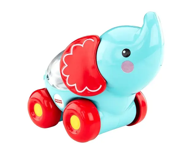 Jucarie bebelusi Fisher Price Apasa si Tragi - Elefant