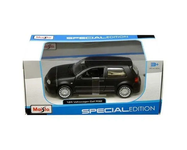 Masinuta Maisto Volkswagen Golf R32 1:24, Negru