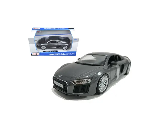 Masinuta Maisto Audi R8 V10 Plus, 1:24, Gri