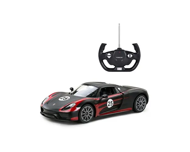 Masina cu telecomanda Rastar Porsche 918 Spyder Performance 1:14, Negru