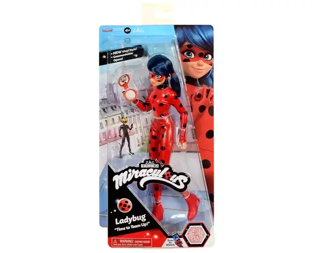 Papusa Miraculous, Ladybug, Time To Team Up, 30 cm