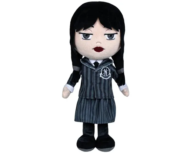 Jucarie de plus Play by Play, Wednesday cu uniforma, 32 cm