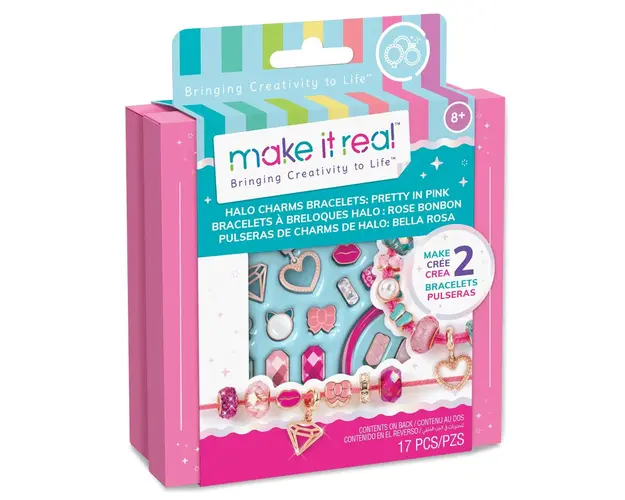 Set de creat 2 bratari, Make It Real, 17 piese