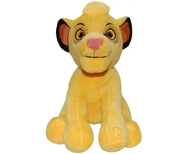 Jucarie de plus cu sunete Sambro, Simba Lion King, 20 cm