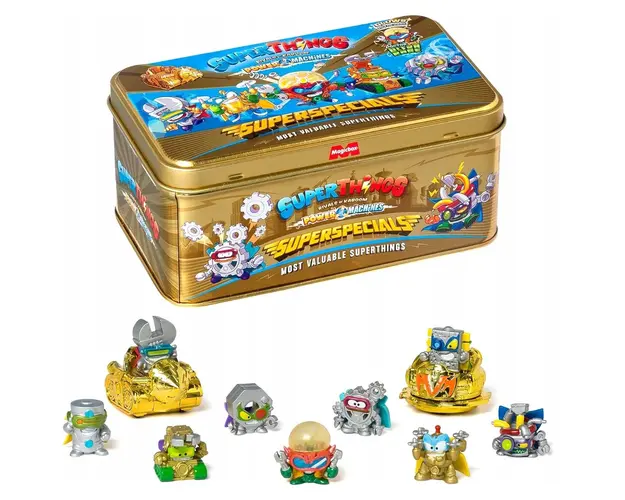 Set 9 figurine in cutie metalica, SuperThings, Power Machines, S7