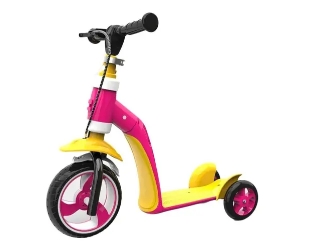 Trotineta si tricicleta Action One, 2 in 1, Biker, Roz