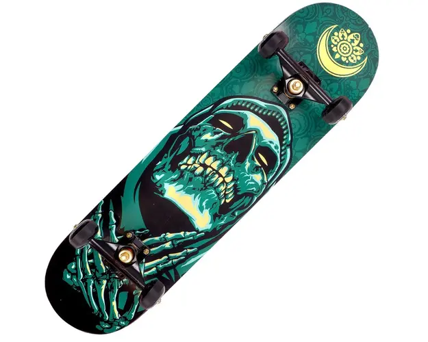 Skateboard Action One ABEC-11, Aluminiu, 79 cm, Night Wish