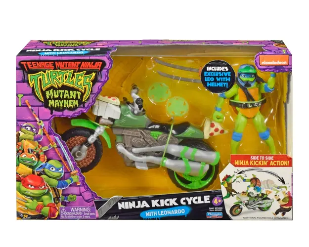 Figurina cu vehicul, Testoasele Ninja, Leonardo
