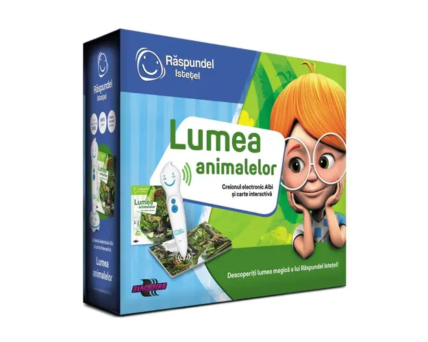 Carte interactiva si creion, Raspundel Istetel, Lumea Animalelor