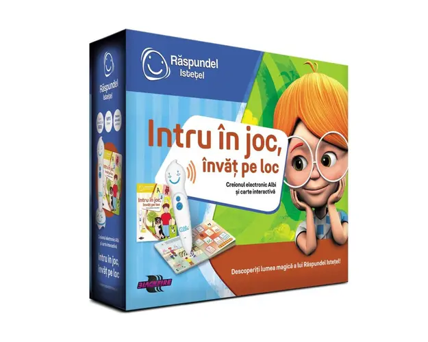 Carte interactiva si creion, Raspundel Istetel, Intru in joc, invat pe loc