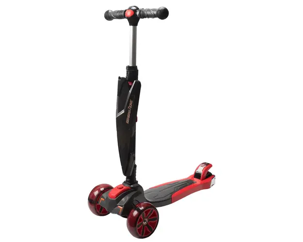 Trotineta Red Arrow Action One, cu roti luminoase si late, Rosu