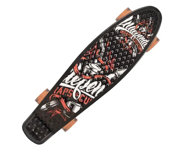 Skateboard Action One, Aluminiu, 55 x 15 cm, Multicolor, Warp