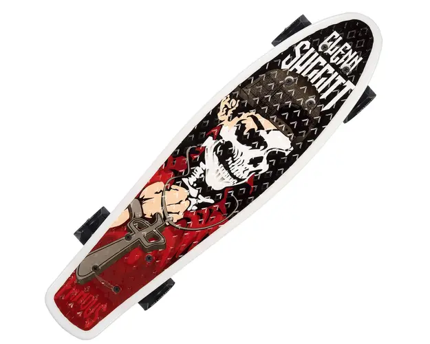 Skateboard Action One, Aluminiu, 55 x 15 cm, Multicolor, Just Dare