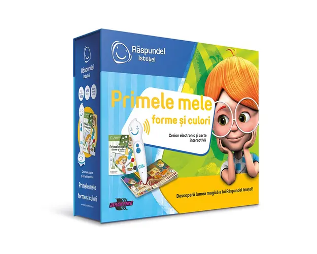 Carte interactiva si creion, Raspundel Istetel, Primele mele forme si culori
