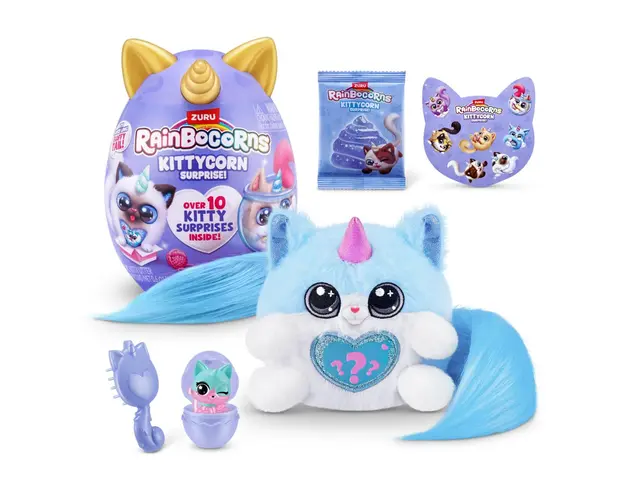 Jucarie de plus surpriza, Rainbocorns, Kittycorn, S3