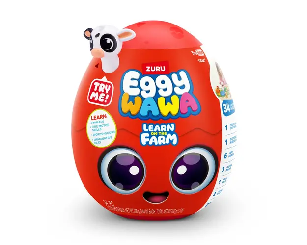 Figurine surpriza in ou, Eggy Wawa, Ferma Animalelor