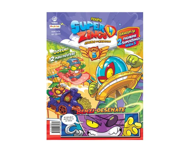 Set 2 figurine surpriza si revista, Superzings Nr. 1 S5
