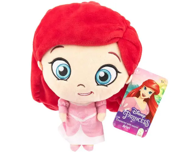Jucarie de plus cu sunete, Play by Play, Ariel, Disney Princess, 25 cm