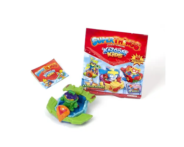 Set figurina cu vehicul, SuperThings, Kazoom Kids si Kazoom Slider