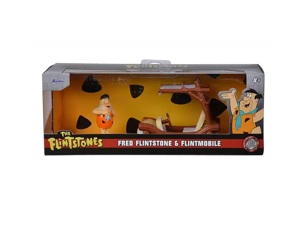 Figurina metalica, Jada, Fred Flintstone si Flintmobill 1:32