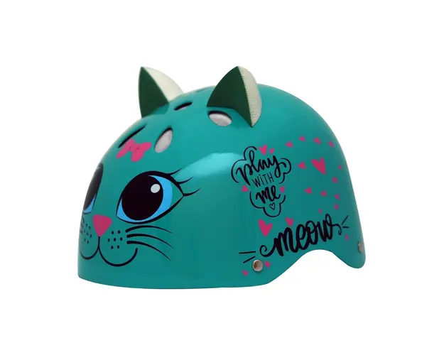 Casca de protectie, Street Jam, Kitty Cat, Marimea S, Verde