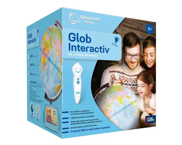 Glob Pamantesc Interactiv Digital, Raspundel Istetel, Limba Romana