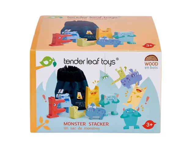 Set monstruleti din lemn premium, Tender Leaf Toys, 7 piese