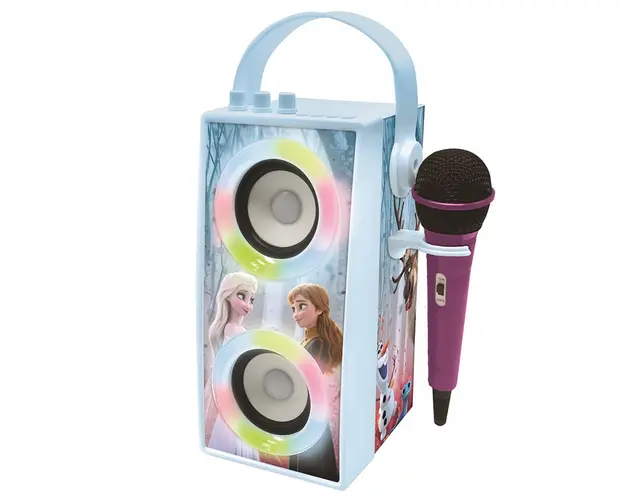 Boxa portabila cu microfon si efecte de lumini, Lexibook, Frozen