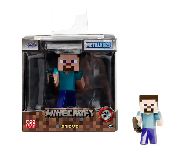 Figurina metalica, Jada, Minecraft, Steve, 6 cm