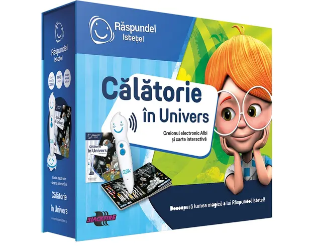 Carte interactiva si creion, Raspundel Istetel, Calatorie in Univers