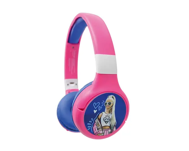Casti pliabile cu fir si Bluetooth, Lexibook, Barbie