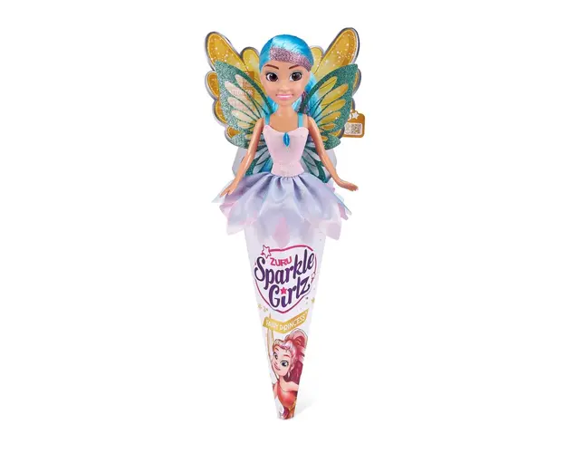 Papusa Zana cu par albastru, Sparkle Girlz, 27 Cm