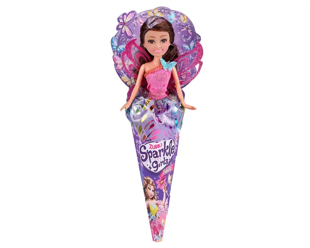 Papusa Zana cu par brunet, Sparkle Girlz, 27 cm