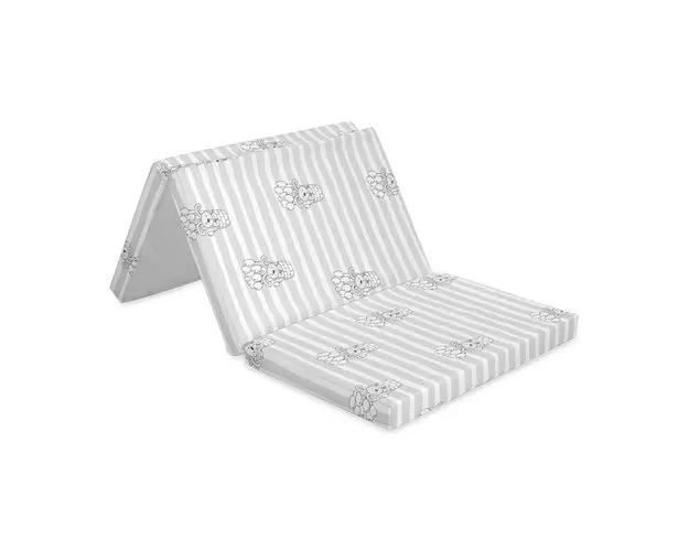 Saltea pliabila de voiaj, Lorelli, 60 x 120 x 5 cm, Spuma Elastica, Grey