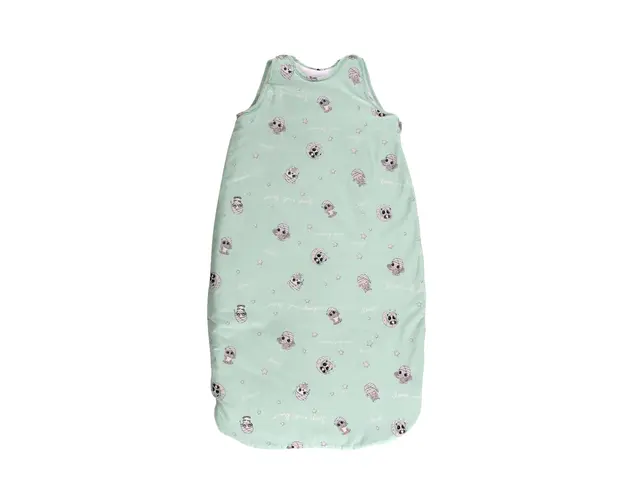 Sac de dormit de iarna, Lorelli, Bumbac Ranforce, Friends Green, 95 cm