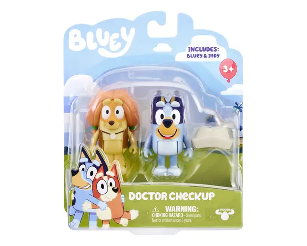 Set 2 figurine, Bluey, La doctor