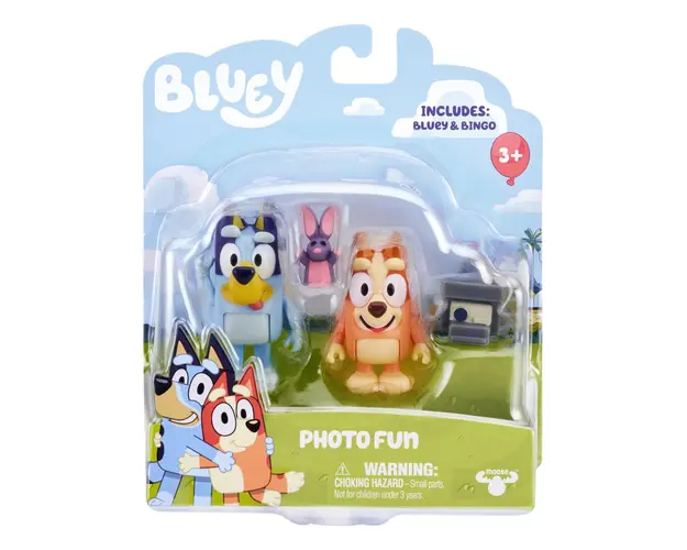 Set 2 figurine, Bluey, Photo Fun