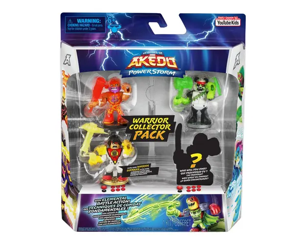 Set 4 figurine Akedo, Warrior Collector Pack, S3 W1, 15188